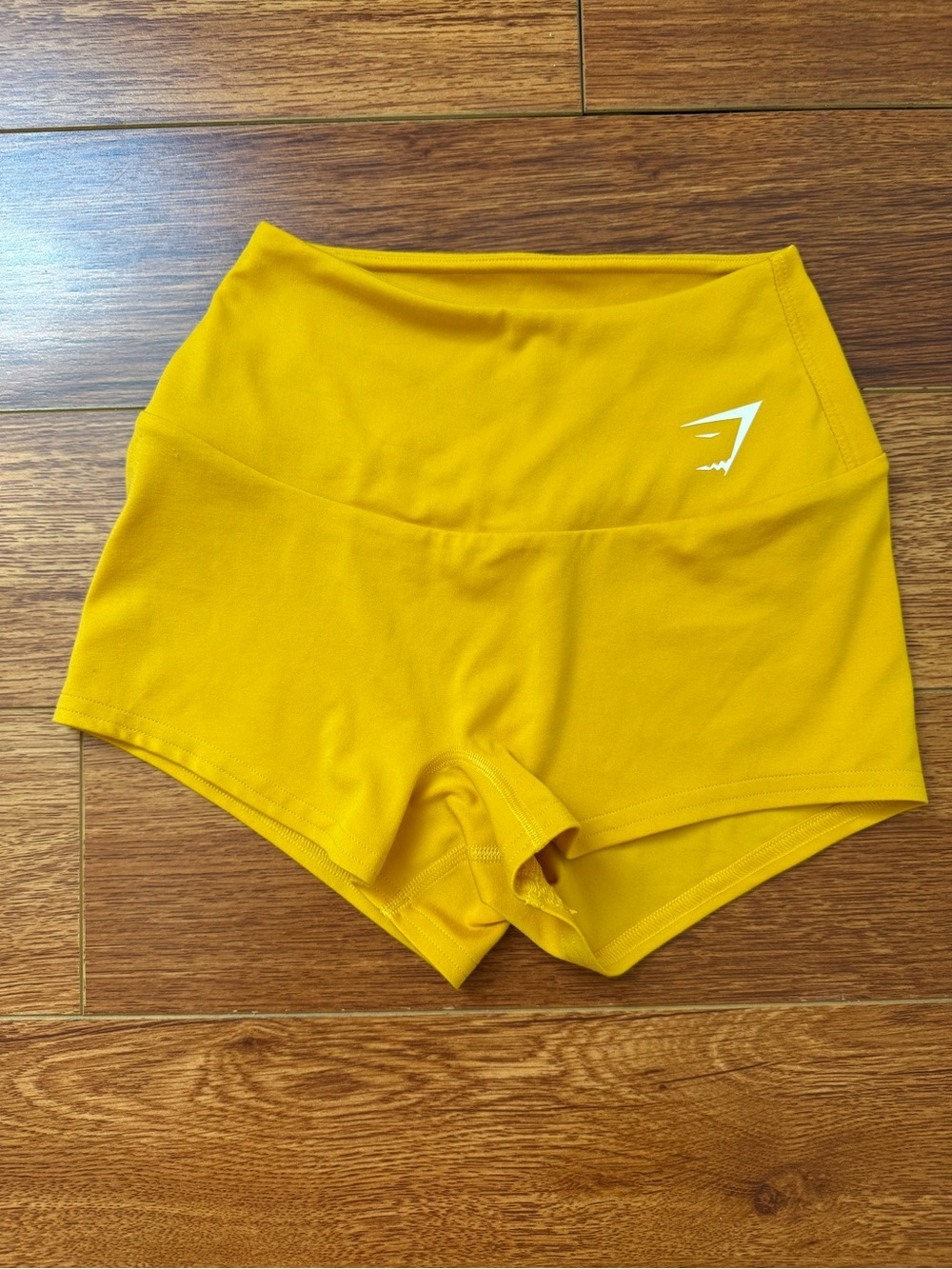 Gymshark yellow training shorts